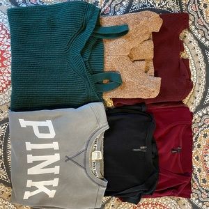 Lot of 6 women’s M/S sweaters